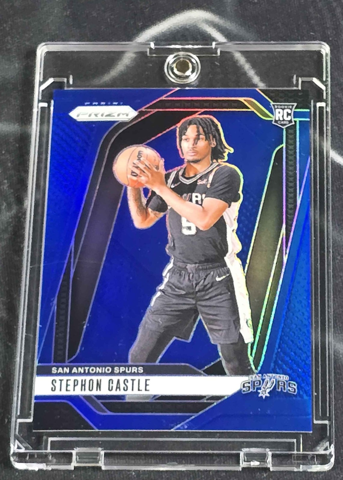 2024-25 Panini Prizm Stephon Castle Blue Prizm /199 RC San Antonio Spurs #234