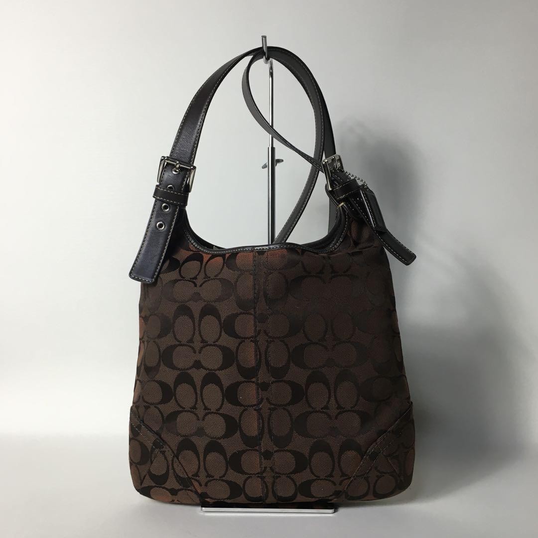 Coach Signature Canvas Shoulder Bag in Brown Style G06192850