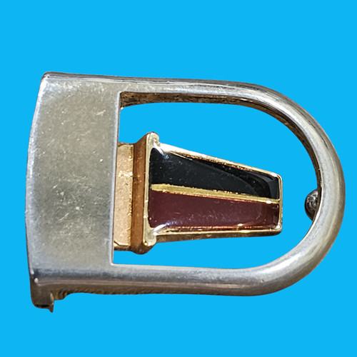 Vintage Silver And Gold Tone Belt Buckle