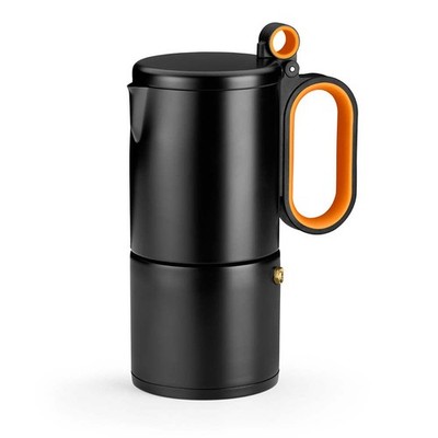 BRA Efficient | Italienische Kaffeemaschine, 4 Tassen, Edelstahl 18/10, Vollindu