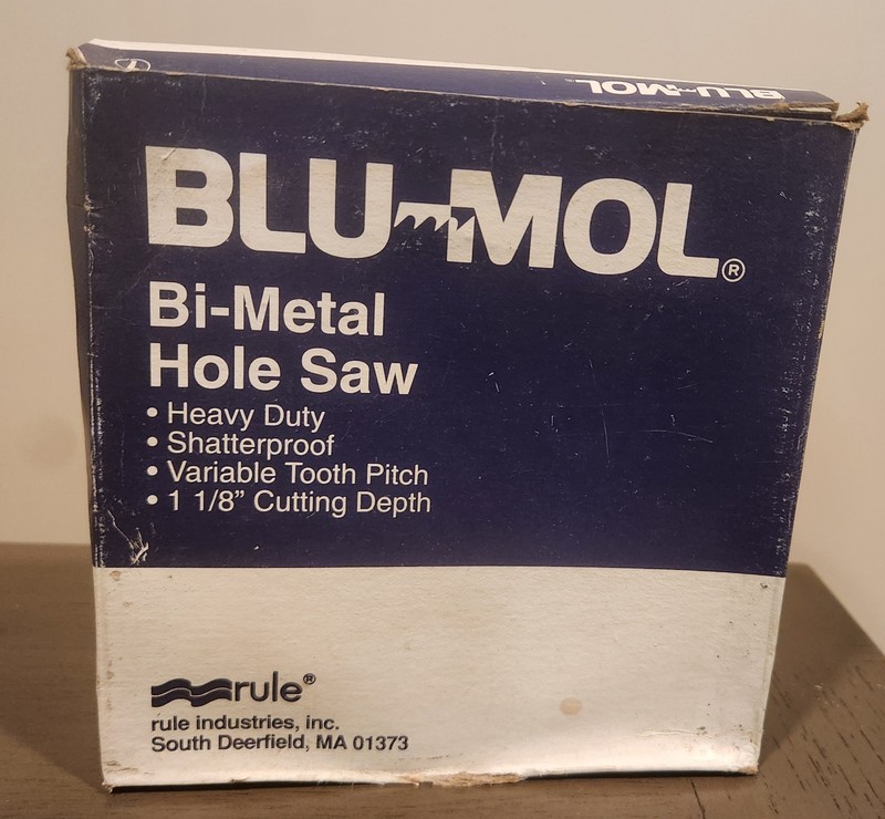 Blu-Mol No. 580 5" Bi-Metal Hole Saw