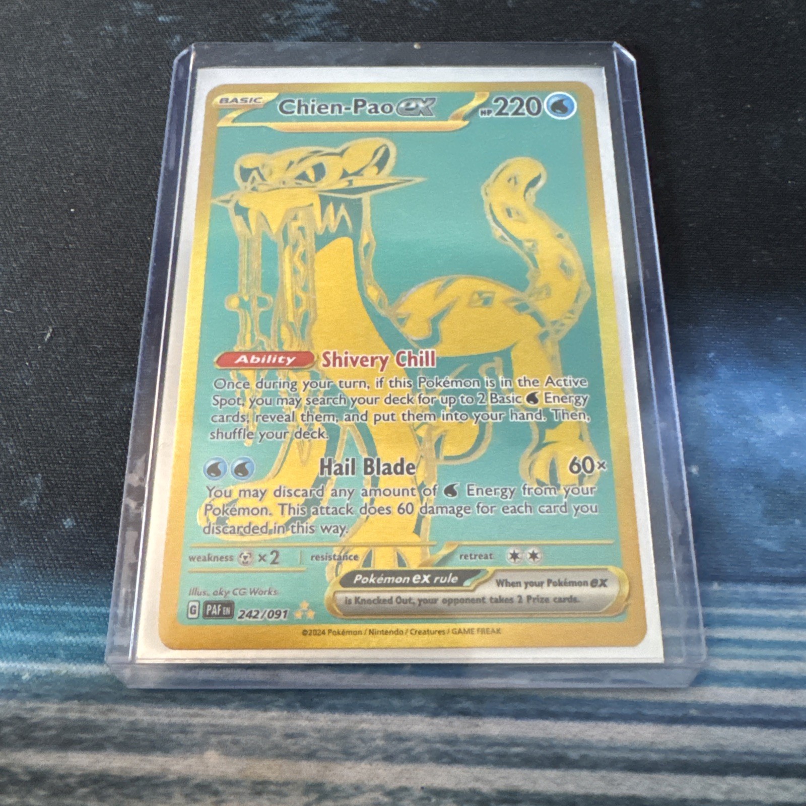 Chien-Pao ex 242/091 SV: Paldean Fates Holo