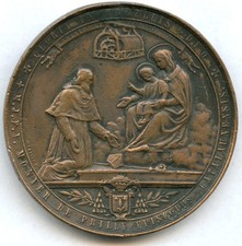 FRANKREICH - TAUFMEDAILLE 1862