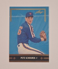 1991 Leaf Gold Leaf Rookies Pete Schourek #BC15 New York Mets Baseball Card