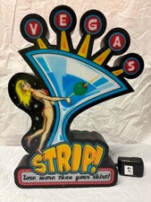 2004 Rabbit Tanaka Vegas Strip Lighted Sign "Lose More Than Your Shirt" Works