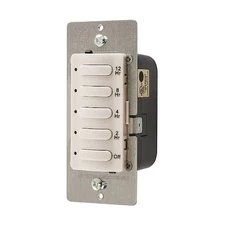 Hubbell Wiring Device-Kellems Dt5012la Timer, Electronic, 120/277V, Light Almond
