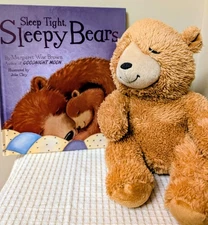 Kohl's Cares- Sleep Tight Sleepy Bear Book & Bear Plush 11"