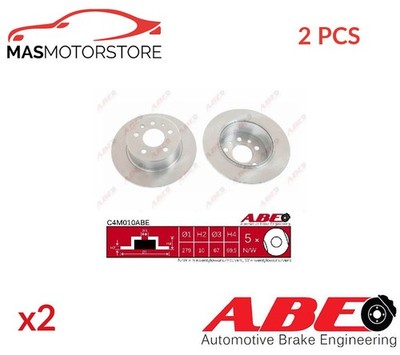 BREMSSCHEIBEN SATZ PAAR ABE C4M010ABE 2PCS I FÜR MERCEDES-BENZ S-CLASS,SL,8