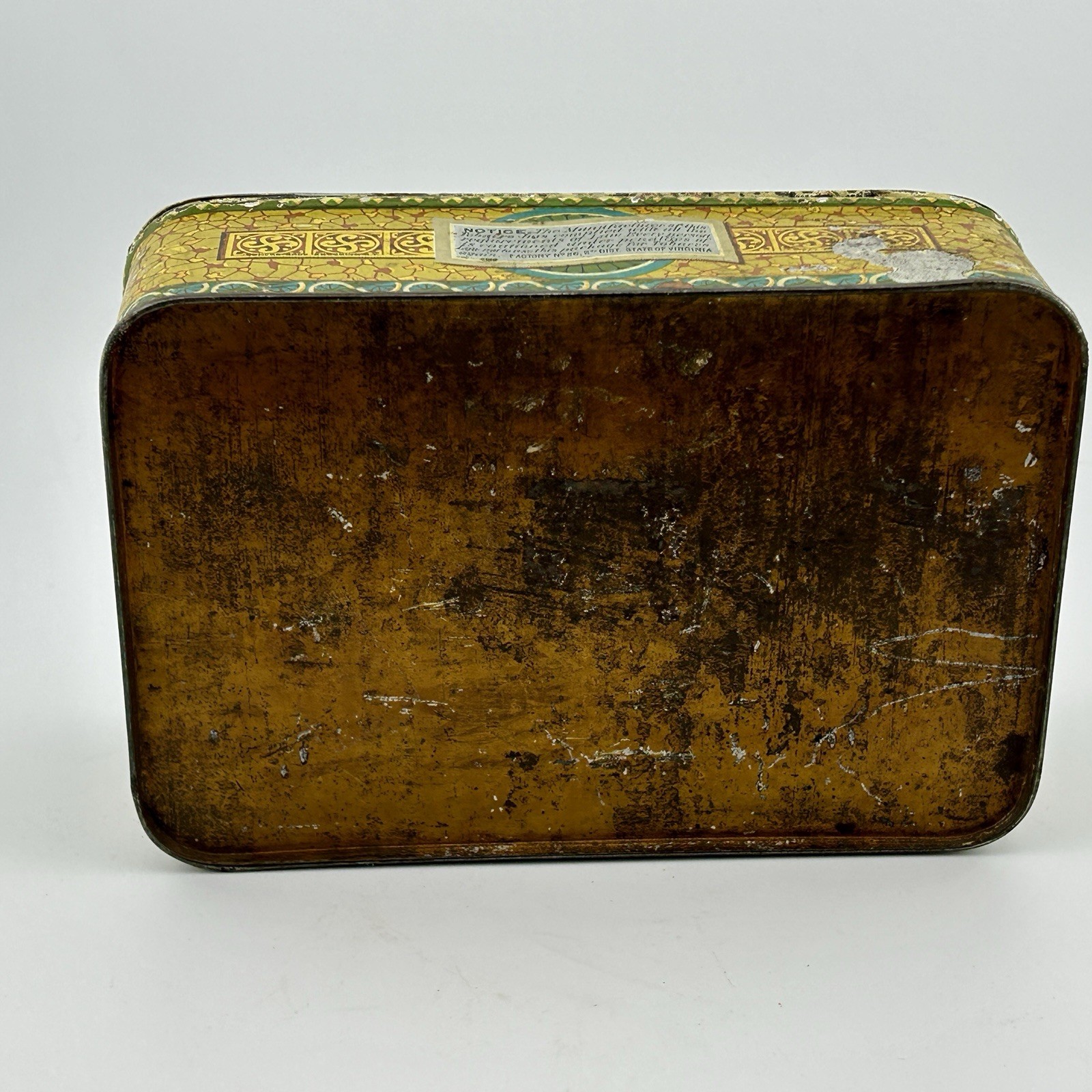 Antique J.B. Pace Scroll Cut Twist Tobacco Tin Somers Bros c.1880s Richmond VA