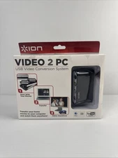 ION Video 2 PC VHS VCR to Computer USB Video Conversion System Transfer Movies