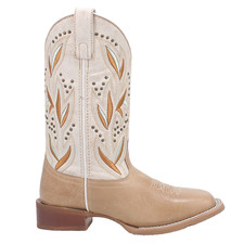 Vaquero Laredo Lydia bordado tachonado punta cuadrada para mujer beige informal