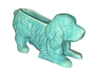 Cocker Spaniel Dog Shawnee Pottery 1940s Blue Ceramic Planter Vintage USA