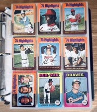 1975 Topps Baseball Complete Set #1-660 . George Brett Rookie Card RC . Yount EX