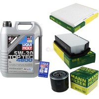 Mann Inspektionspaket 5L Liqui Moly Top Tec 4600 5W-30 FüR KIA Cee'd 1.6 GT Pro