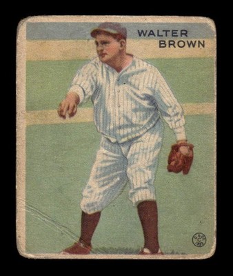 1933 Goudey (R319) #192 Walter Brown - GOOD