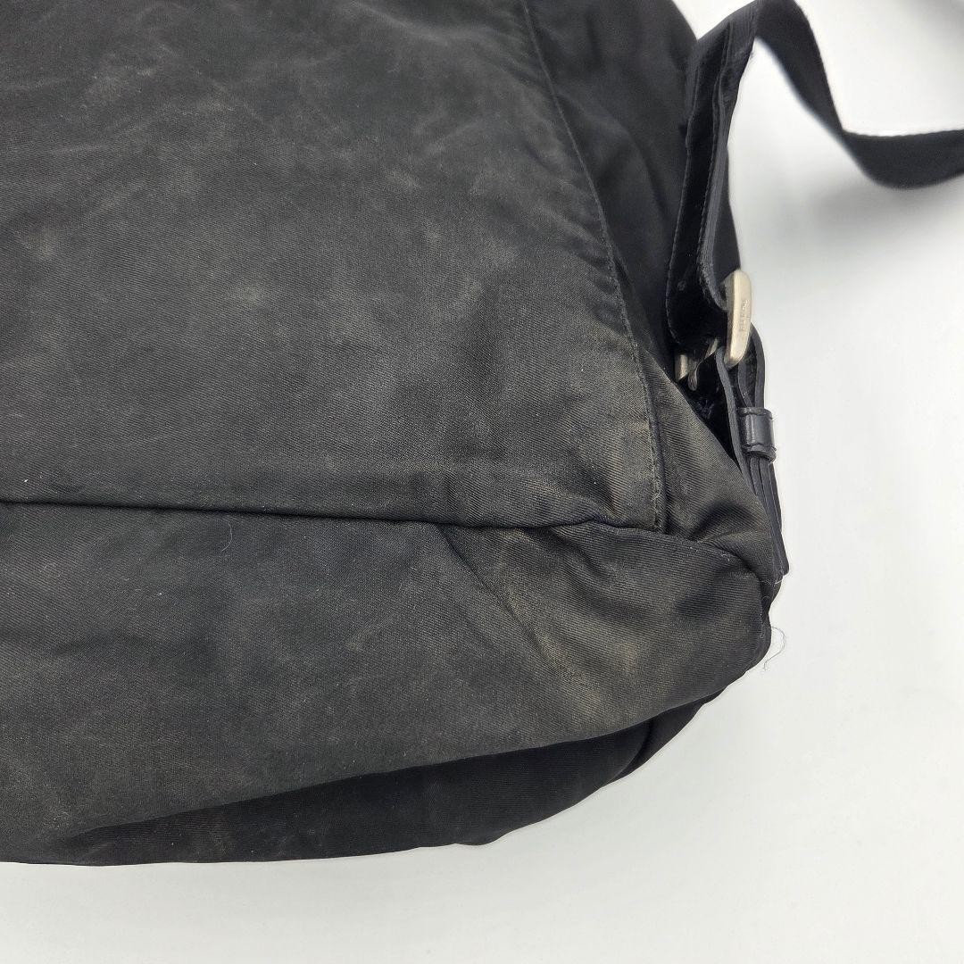 Prada Nylon Backpack Black Triangular Logo Used w… - image 10
