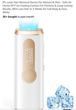 Ice, Cold Laser Hair Removal, IPL Laser Hair Removal Device for Women  Men,