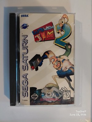 Earthworm Jim 2 - Sega Saturn - CIB Authentic Classic Platformer