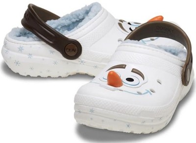Crocs Disney Frozen Olaf Lined Classic Clog Kids BRAND NEW szs C & J 210234-36