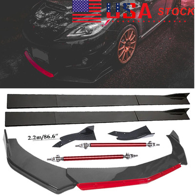 For Mazda Mazdaspeed 3 Front Bumper Rear Lip Spoiler Splitters Body Kit