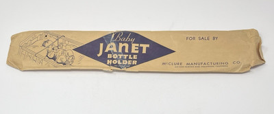 1948 Baby Janet Crib Bottle Holder Vintage Nursery Gadget For Display Only
