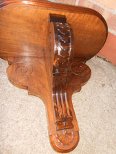 große Gründerzeit Wandkonsole Konsole Regal Wandregal  nussbaum  -  top  Zustand