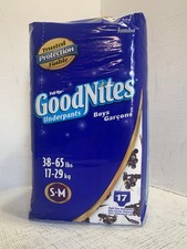 2002 Vintage Goodnites Boys S-M 17ct