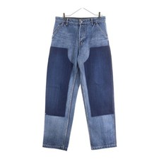 Christian Dior HANDWRITTEN Button Fly Carpenter Denim Pants 493D183AY552 Used 1a