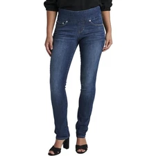 Jag Jeans Womens Peri Blue Pocket Denim Straight Leg Pants 6 BHFO 2921
