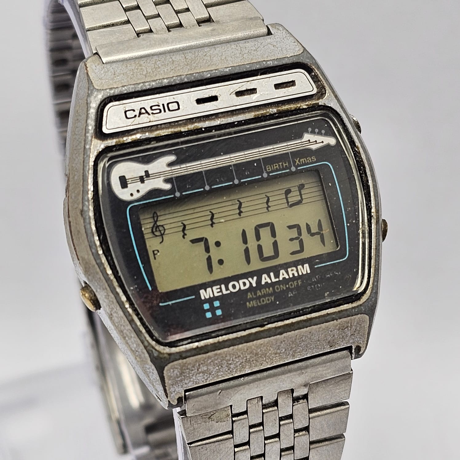 408 Melody Quartz Men’s Chronograph Alarm Casio Vintage Watch M621 - vintagewatches.pk
