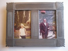 Vintage Art Deco Style Fine Pewter Photo Frame Easel MADE IN USA