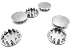 7/8" Hole Fit Round End Cap Nickel Plated Steel Plug For Panel Pipe All Weather!