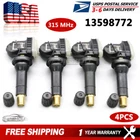 (4) TPMS 13598772 For GM Chevrolet GMC Buick Cadillac New Tire Pressure Sensor
