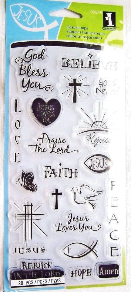 Good News Religious Faith Clear Acrylic Stamp Set for Bible Journal 99568 NEW! - Изображение 3 из 4