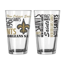 New Orleans Saints Boelter NFL Spirit 16oz Pint Glass(1)