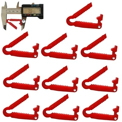 ABNOBA'S OWN BRAND 10 Mini Puppy Kitten Cord Clamps 38mm Reusable Navel Umbilical Whelping Clips