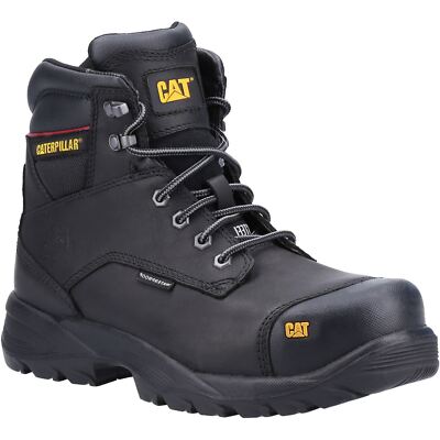 Caterpillar Spiro Black WP Leather Male Boots Safety
