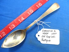 5-1/2" Antique 1880 Old English Grapefruit Fruit Sterling Spoon Dominick & Haff
