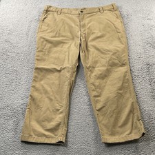 CARHARTT Rugged Flex Pants Men's 42x30 Khaki Relaxed Fit Canvas Work BN2291-M