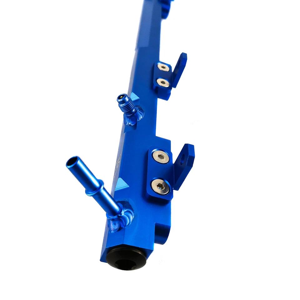 Kits de rieles de combustible de rendimiento de aluminio Billet Billet para Jeep Cherokee XJ Wrangler 97-01 Foto 3 de 4