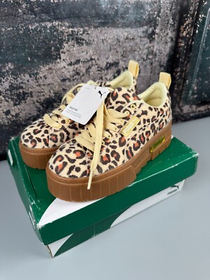 Puma Platform Leopard Print PUMA Arizona Sneakers In Leopard Print