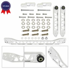 Silver Rear Lower Control Arms Subframe Brace For Honda Civic 01-05 DX ES LX EX