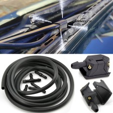 Car Arm Washer Wiper Blade Water Spray Jets Nozzles 2m Hose For VW Golf & GTI R