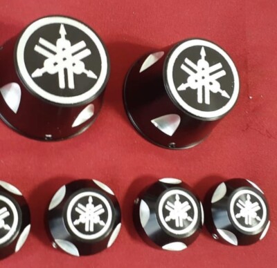 Yamaha Banshee 350 ATV Billet Stock Front And Rear Wheel Caps And Frame Caps