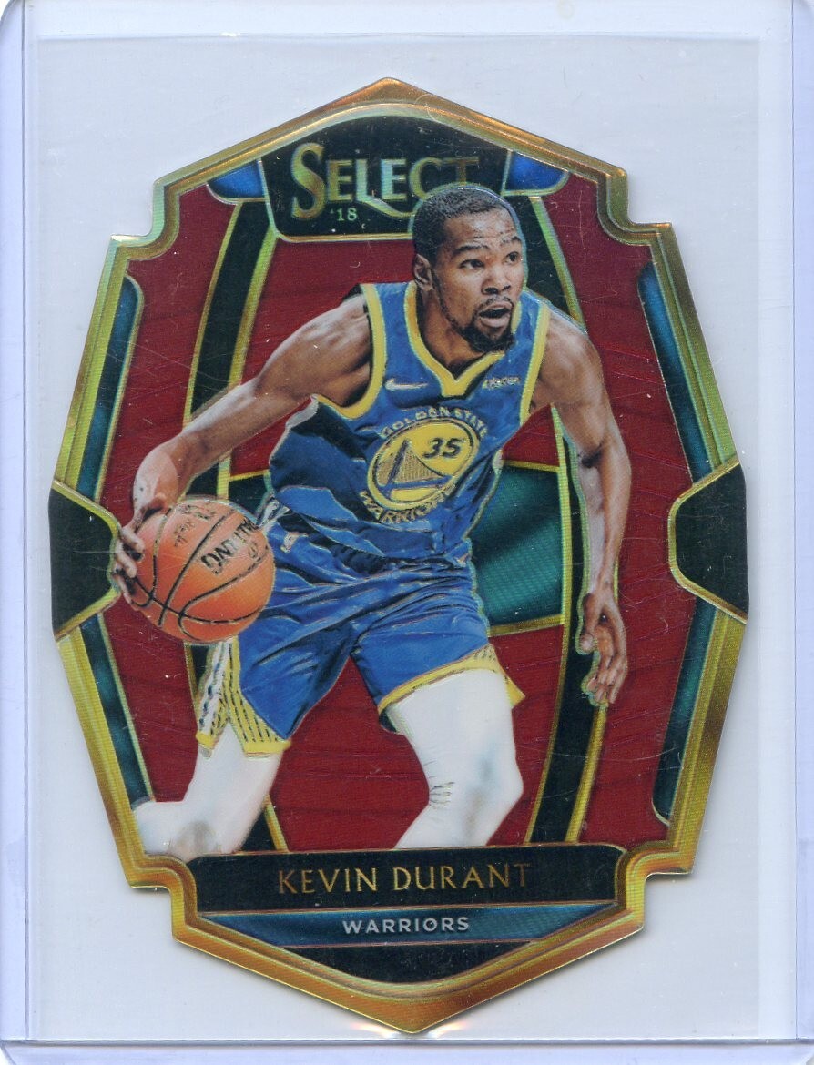 2018-19 Panini Select KEVIN DURANT Premier Level Die-Cut SP RED PRIZM #81/175