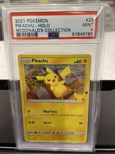 Pikachu Holo Pokemon Mcdonalds 25th Anniversary Card 2021 *PSA 9* MINT | eBay