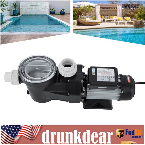 2 HP In/Above Ground Pool Pump 1500W Self Primming Swimming Pool Pump with Timer - Picture 2 of 19
