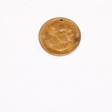 1888 BENJAMIN HARRISON LEVI MORTON MEDAL PRESIDENT campaign pinback political