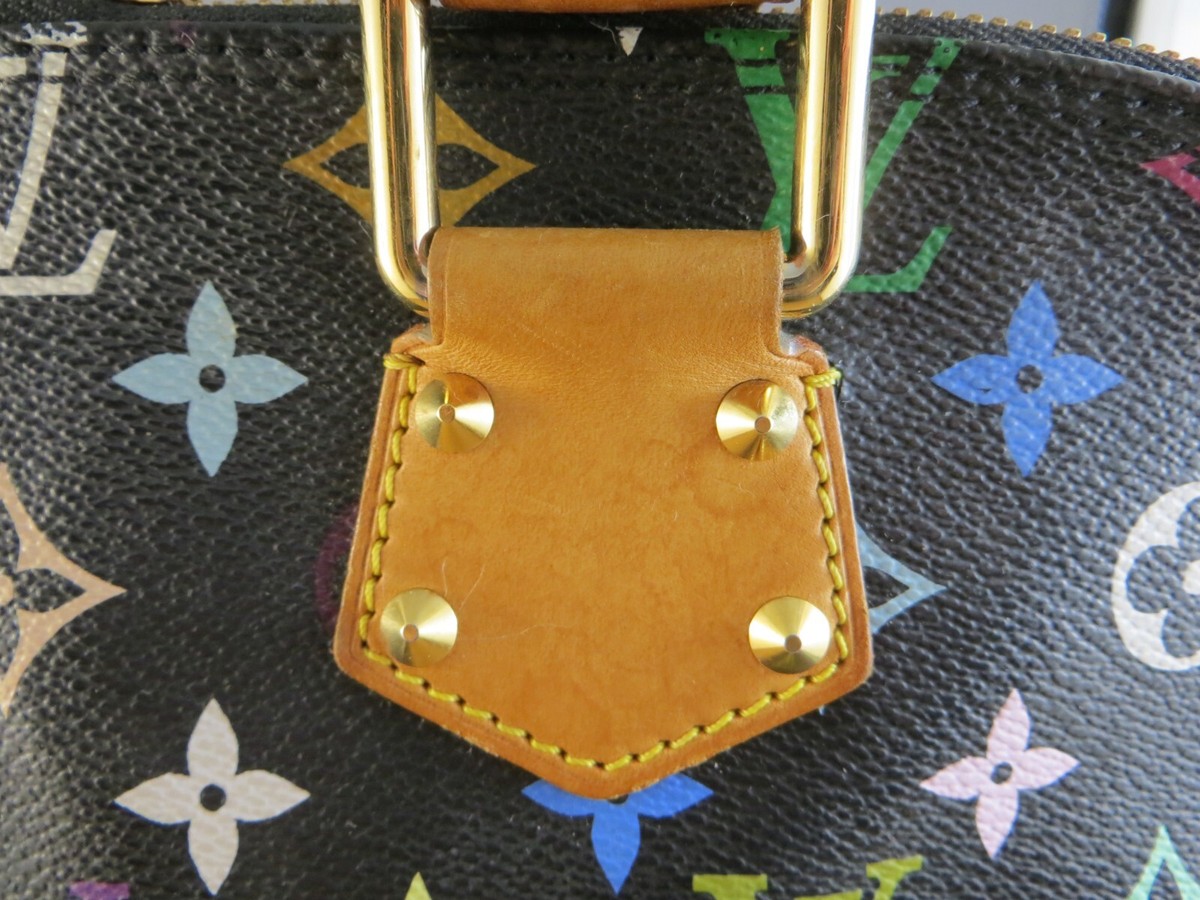 Authentic Louis Vuitton Alma Multi-color Logo Leather Hand