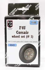 F4U Corsair Halberd Models wheels set #1 1/48 kit
